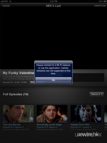 iPad 3G 版本不太 HD