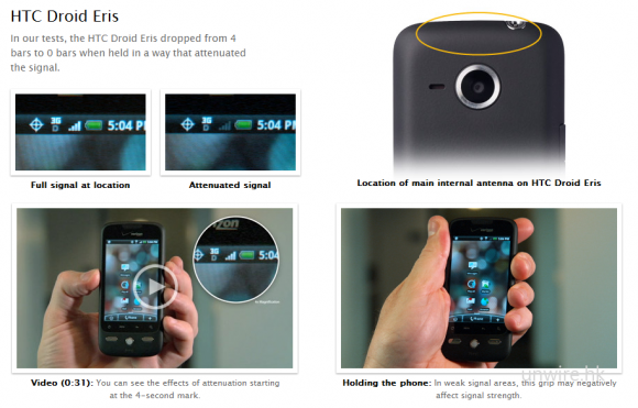 HTC: Droid Eris 需要技術支援的比例是0.016%