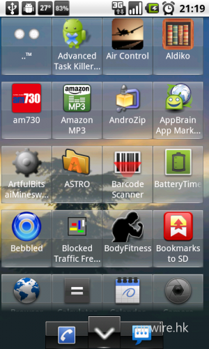 《ADW.Launcher》提供更換主題功能