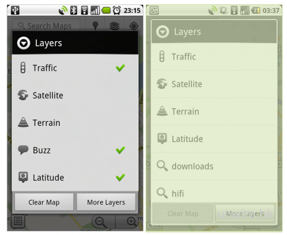 Android 2.3將會在UI上有少改動