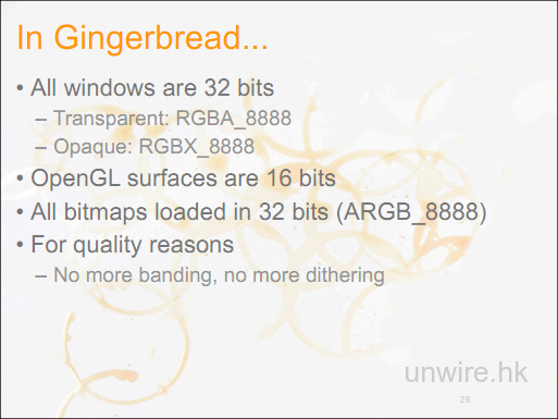 Android 2.3的UI更新部分詳情
