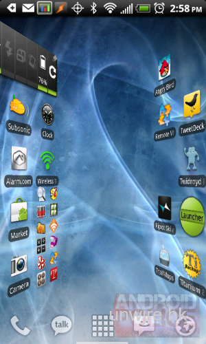 Launcher Pro更新後加入四種特效