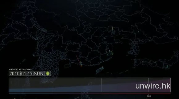 Google把Android手機啟動情況變成影片