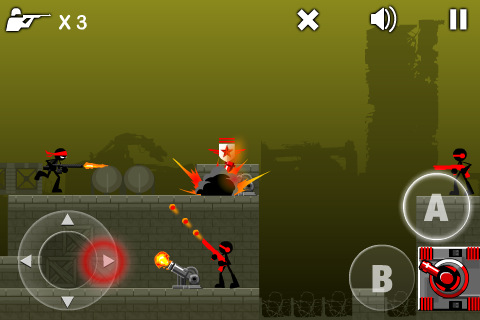 [限時免費 / iPhone] 火柴魂斗羅 – 《Iron Commando Pro》