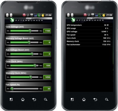 MSI 發表 Android 專用顯示卡超頻軟體