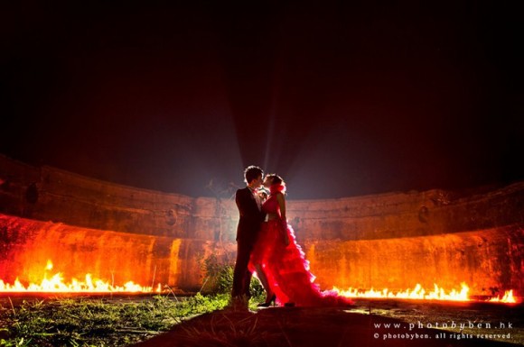 為了靚相，竟在古跡內放火?