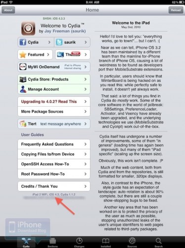 曇花一現的 iPad2 Jailbreak