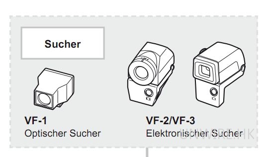 Olympus E-P3 德國用家手冊上洩露 VF-3 資訊
