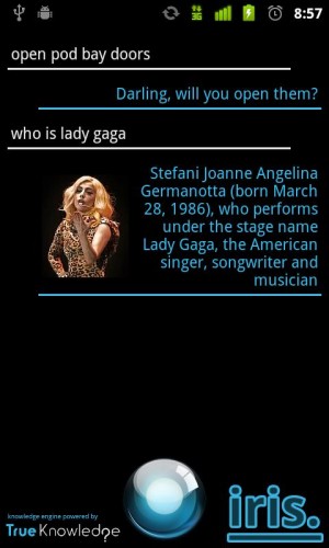 iOS有Siri，Android有iris