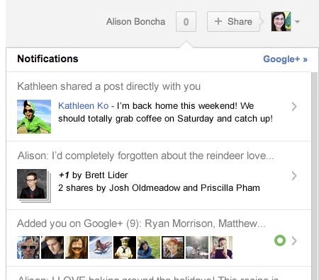 聖誕禮物 : Google 為 Google + 加進新功能