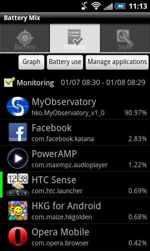 港人 Android 手機耗電元兇 : 我的天文台 ?