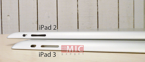 iPad 3 / 2s vs iPad 2 機身相片