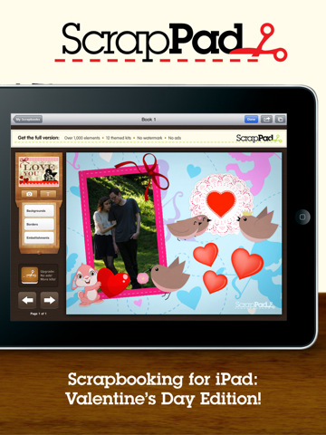 [iPad] 記憶是照片總不停拿出來翻閱… 在情人節製作屬你們的 Scrapbook！