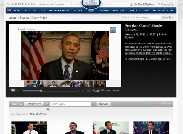Google+ 每月活躍用戶突破 1億人  奧巴馬都一起 Hangout！