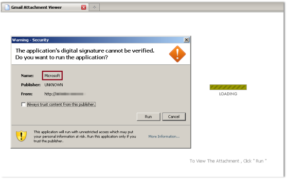 瀏覽網頁要小心 – 虛假Gmail Attachment Viewer散播惡意程式