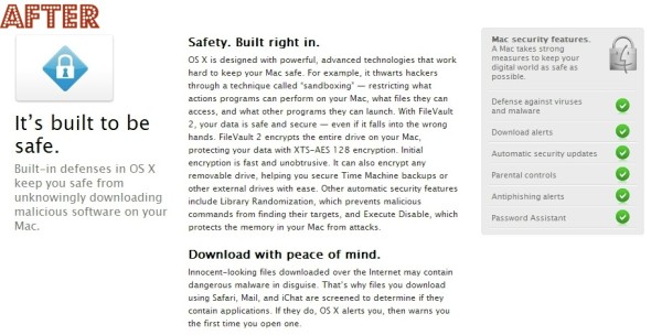 Apple靜靜移除「OS X 病毒免疫宣言」