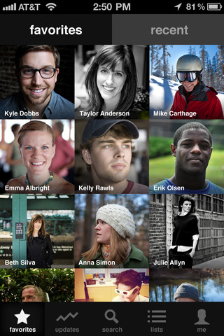 [iOS] 一 App 管理 Facebook、iPhone、Gmail、Twitter、LinkedIn、foursquare 的聯絡人清單