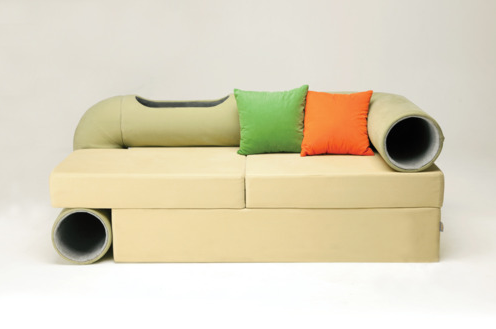 Cat Tunnel Sofa-貓貓秘密基地，隨時與貓同樂，讓貓咪在你的梳化裏玩耍