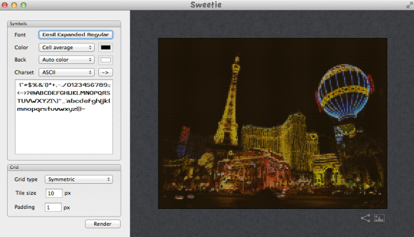 [MAC] Sweetie – 將相片變成 ASCII 藝術