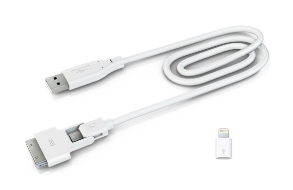 一條USB線滿足Lightning、30pin、Micro USB三個願望