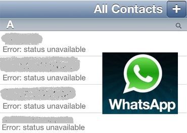 29/11 UNWIRE 討論區精選：WhatsApp Error：status unavailable