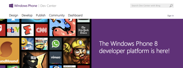 限時減價．Windows Phone Dev Center 入會只需 US$8