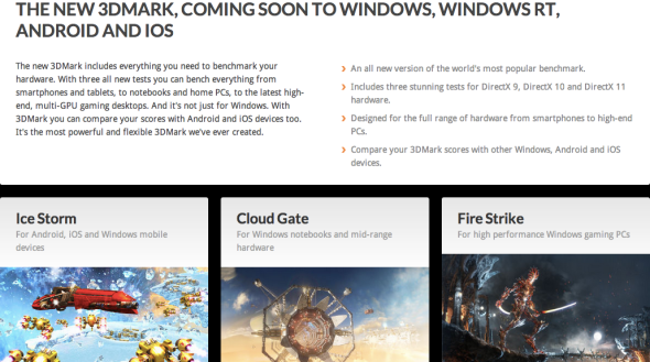 3DMark 年底有新版．跨平台比較 Android、iOS、Win、Win RT 裝置表現