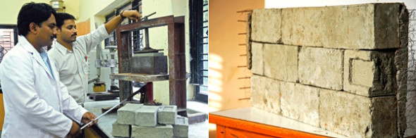 印度新技術將廢紙變磚塊