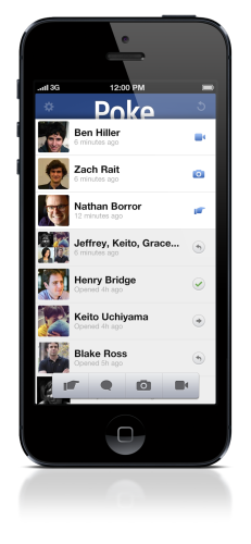 Facebook 正式推出 Facebook Poke，傳送訊息可在數秒內自動毀滅