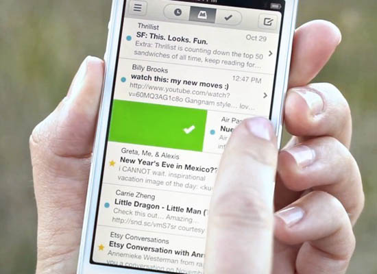 iPhone新一代郵件應用：Mailbox