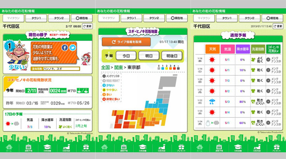 遊日情報：NTT DoCoMo 推手機花粉預警系統