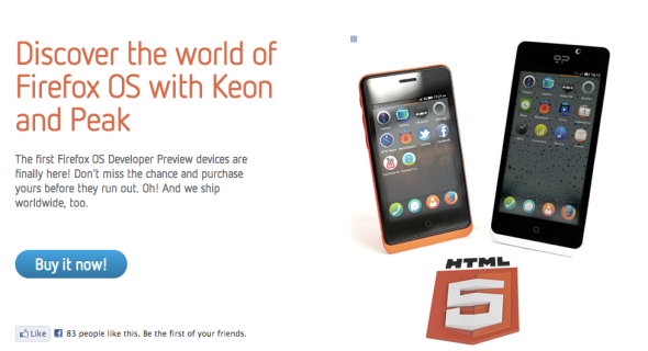 只需 HK$924．即試 Firefox 系統手機