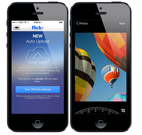 Flickr iOS App 更新，加入自動上載和拉直功能