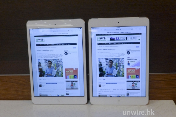 【新機速試】清幾多？iPad mini Retina 跟舊版睇網頁比拼！