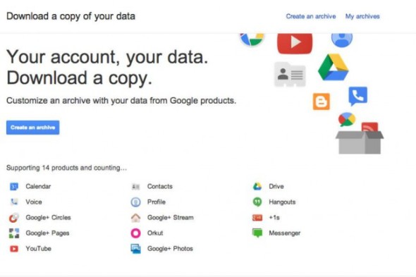 Google 提供下載功能！儲存 Gmail 及 Calendar 等資料