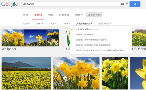 Google 為圖片搜尋加入授權篩選功能