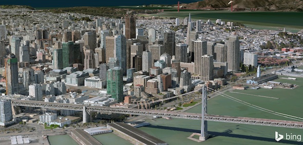 微軟 Bing Maps 為多個城市加入 3D 地圖