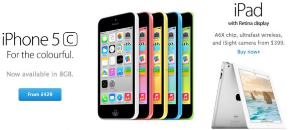 低價 iOS 產品大翻新！8GB iPhone 5c 登場；iPad 四代翻生