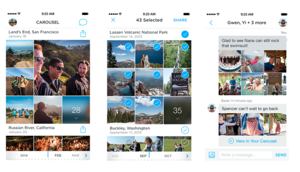 Dropbox 推出雲端相簿 Carousel，整理變得更簡單