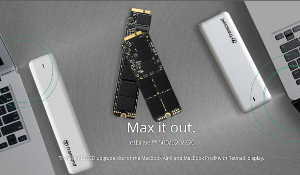 MBA、Retina MBP 升級專用！   Transcend JetDrive SSD Upgrade Kit