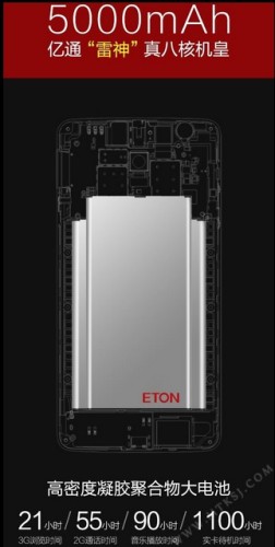 一日免充電？億通發表 5,000mAh「雷神」智能手機