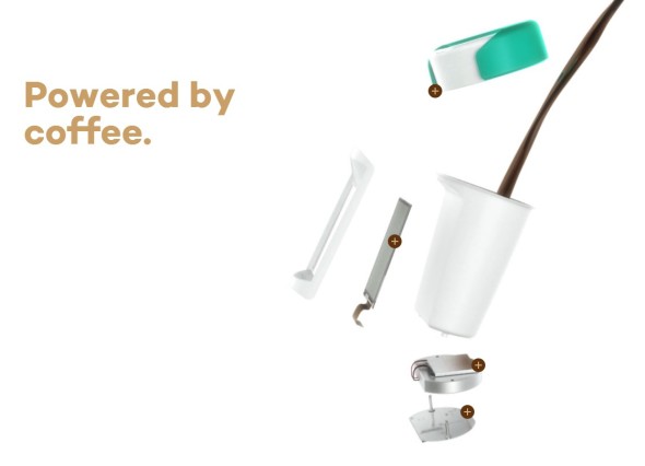 咖啡「發電」！智能 E-ink 咖啡杯登場