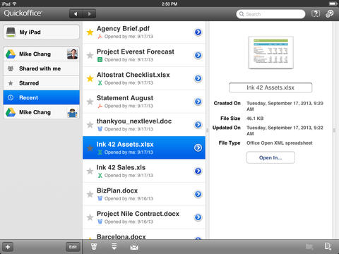 Google QuickOffice 完成任務，即將下架