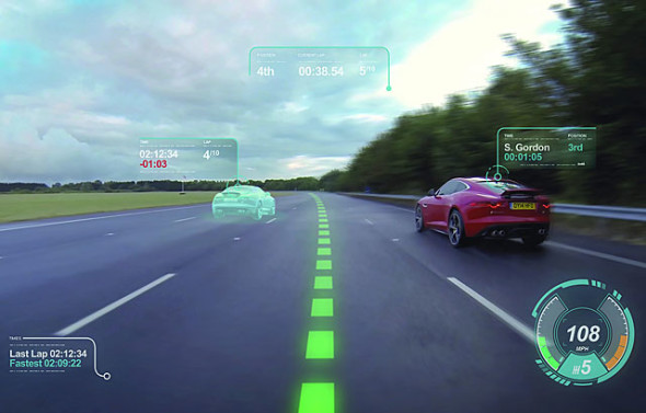 Jaguar 推出全新投影式汽車顯示