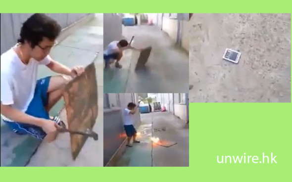 玩命男親身引爆手機電池，火球一飛衝天