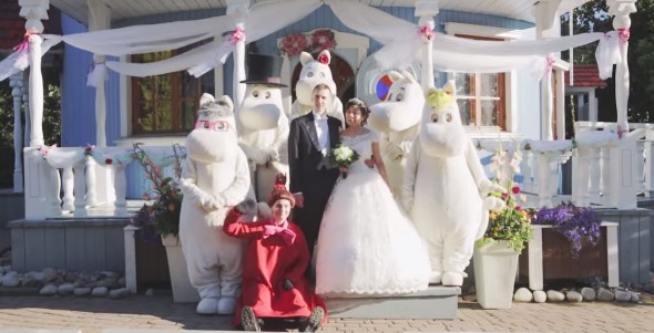 姆明做伴郎！芬蘭夢幻婚禮