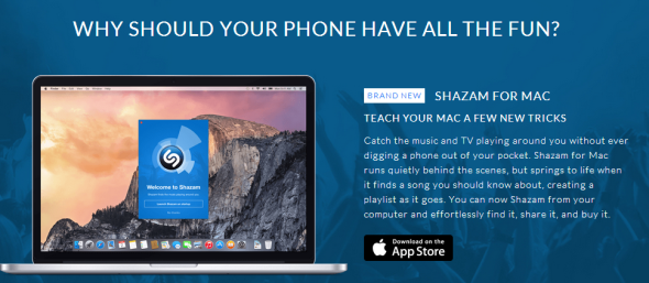 電腦聽歌時唔知咩歌？唔緊要！Shazam for Mac 幫到你