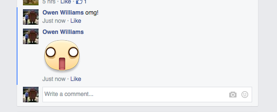 Facebook 測試讓用戶以貼紙代替回應