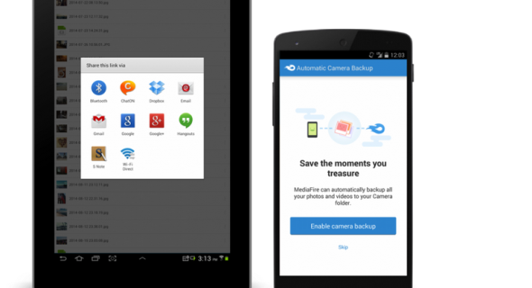 MediaFire 提供相片自動備份、媒體串流功能