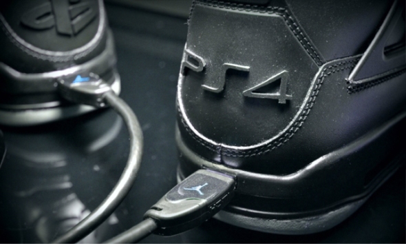 限量十對！PS4 版 Air Jordan 4 波鞋可插 HDMI 線